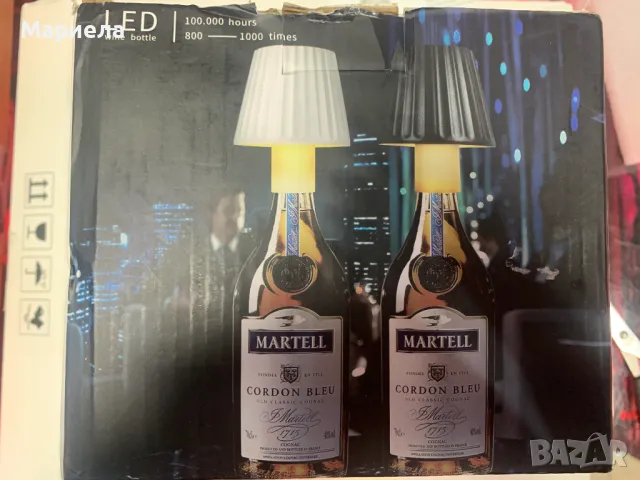 Акумулаторна LED настолна лампа За Бутилка / Лампа за Вино/Уиски / Тапа, снимка 2 - Други стоки за дома - 47976949