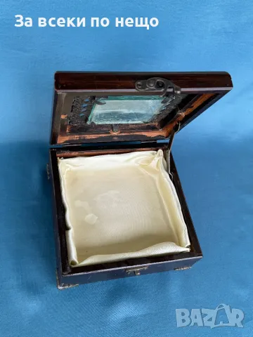 Стара дървена кутия за бижута, снимка 8 - Антикварни и старинни предмети - 49745368