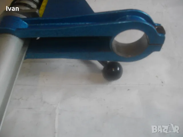 НОВА НЕМСКА СТАРО КАЧЕСТВО АЛУМИНИЕВА ПРОФИ ОРЕБРЕНА СТОЙКА ЗА БОРМАШИНА WABECO 1885 GERMANY ХОД60мм, снимка 8 - Бормашини - 49690010