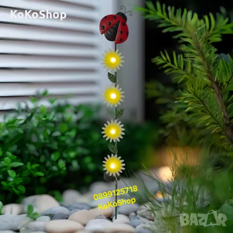 Соларна градинска лампа-81х11 см./градинска соларна декорация