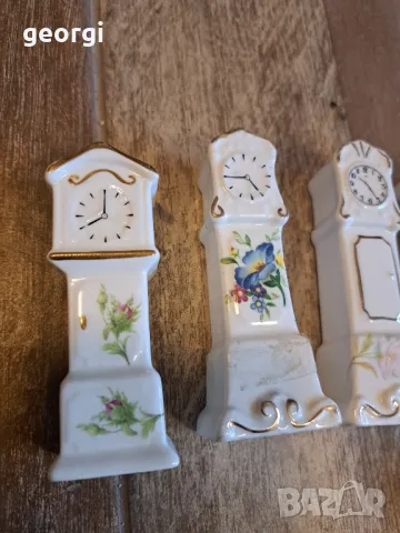 колекция мини порцеланови часовници, снимка 2 - Антикварни и старинни предмети - 48204414