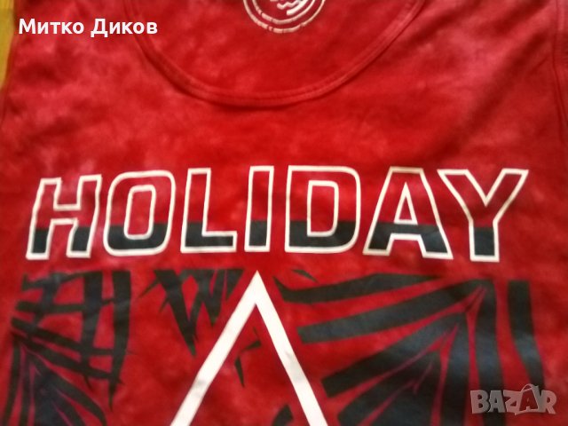 Холидей спирит марков красив потник памук реален размер Л, снимка 4 - Тениски - 41948068