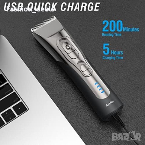 Нов Акумулаторен тример машинка за подстригване на коса брада за мъже/2 скорости 4 гребена, снимка 6 - Друга електроника - 41577298