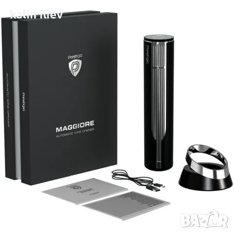 СМАРТ ОТВАРАЧКА ЗА ВИНО PRESTIGIO MAGGIORE PWO104SL СРЕБЪРНА, снимка 2 - Аксесоари за кухня - 48461713
