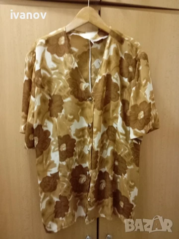 Дамска блуза коприна , снимка 2 - Ризи - 50504353