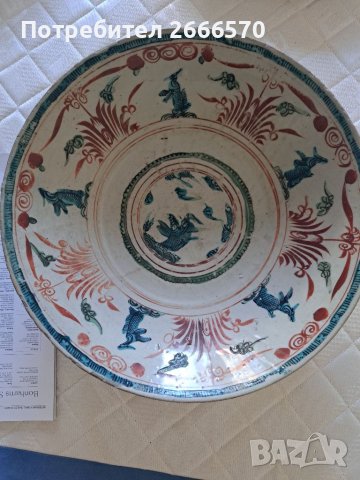   . Zhangzhou or “Swatow” ware. Late Ming.     Стара китайска чиния , китайски порцелан
