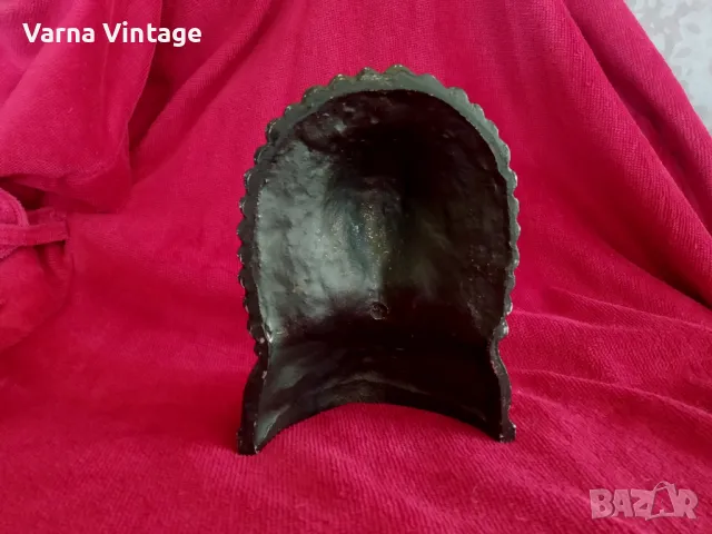 Стар метален бюст на индианец, снимка 5 - Антикварни и старинни предмети - 49809675