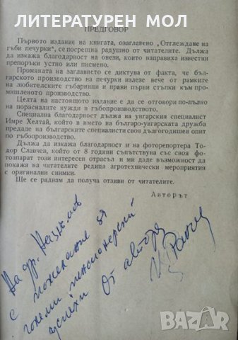 Производство на гъби печурки. Цветана Ранчева 1965 г. Автограф от авторката, снимка 2 - Специализирана литература - 34086051