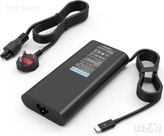 Захранващ адаптер за Dell - 130W, USB C (за английски контакт), снимка 7 - Кабели и адаптери - 49500463