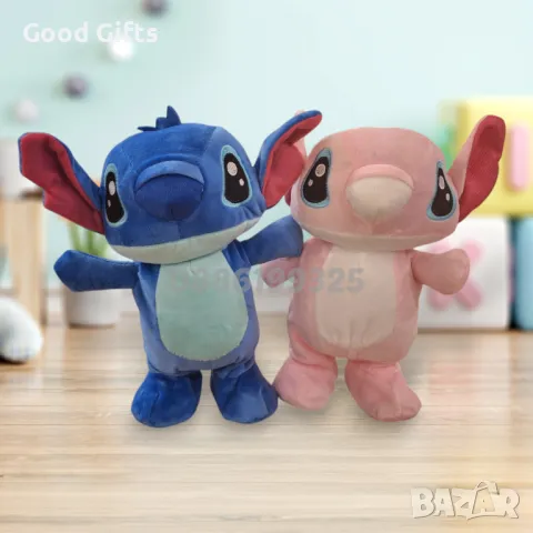 Ходещ и Музикален Плюшен Стич, Интерактивна плюшена играчка Стич , снимка 3 - Плюшени играчки - 49453698