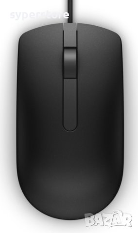 Мишка USB Dell MS116 570-AAIR 1000DPI 3btns Оптична Черна Кабел 1.8m., снимка 1 - Клавиатури и мишки - 42564588