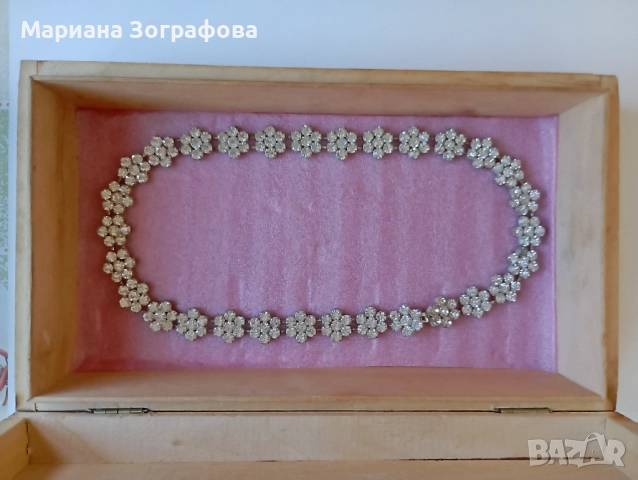 Кристални шатони Оптима - Чешки, - Старинни сребърни Бижута, - Колиета, гердани, пръстени, брошки, снимка 6 - Колекции - 47713943