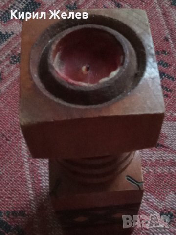 Свещник дървен 40744, снимка 5 - Декорация за дома - 42448455