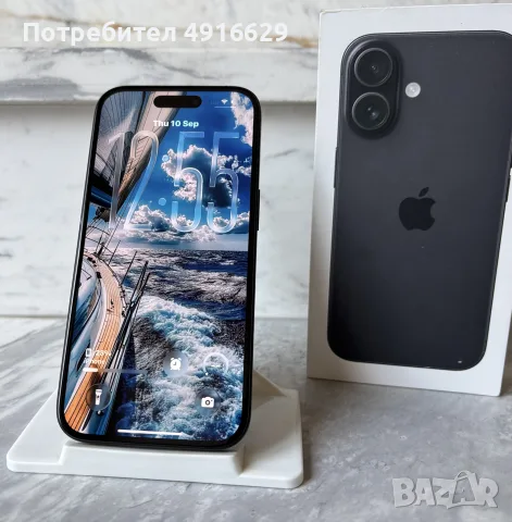 iPhone 16 128GB - Като Нов 100% Battery , снимка 2 - Apple iPhone - 56019581