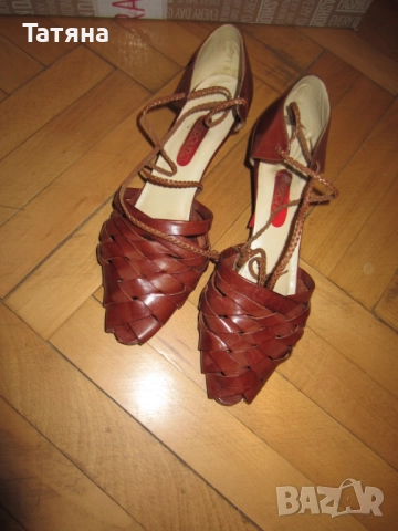 САНДАЛИ  кожени ; BONDOLINO; ИTAЛИЯ;, снимка 4 - Сандали - 16028477