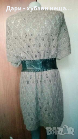 Мека жилетка в бежово и златисто, с мохер🍀❤S,M, M/L❤🍀арт.4020, снимка 4 - Жилетки - 36368888