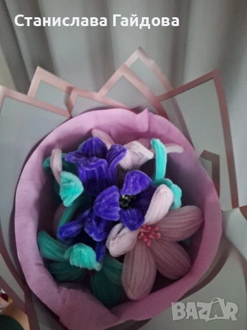 Вечни букети, снимка 3 - Ръчно изработени сувенири - 53860531