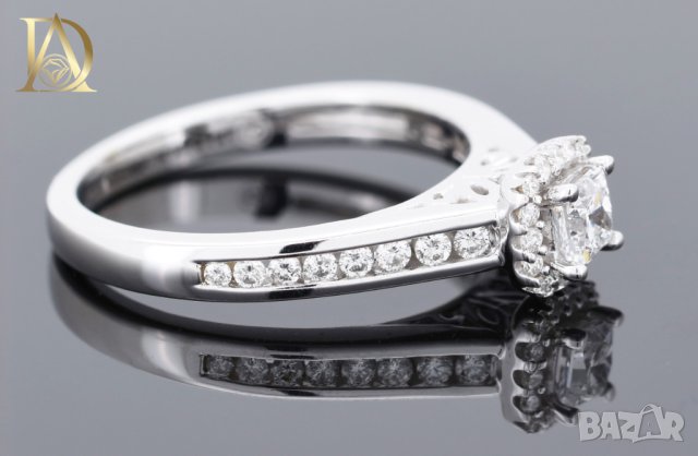 Нов Златен Пръстен с 0.86кт Естествени Диаманти , снимка 5 - Пръстени - 40072692