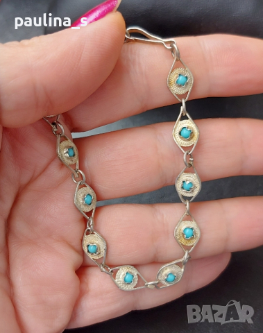 Три различни / Винтидж сребърна гривна , снимка 5 - Гривни - 44757666