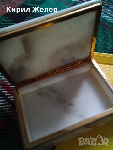 Мраморна кутия за Бижута стара 26386, снимка 1 - Антикварни и старинни предмети - 35981195