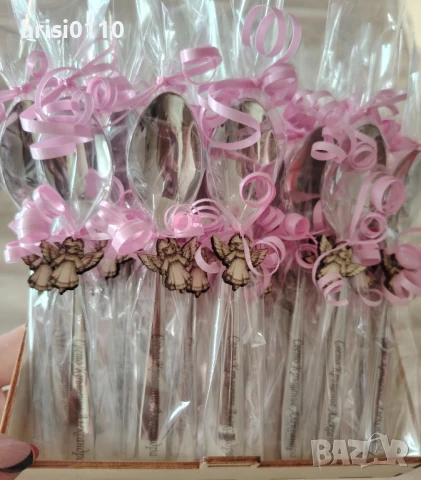 Гравирани лъжички с текст по ваше желание , снимка 4 - Подаръци за кръщене - 50853757