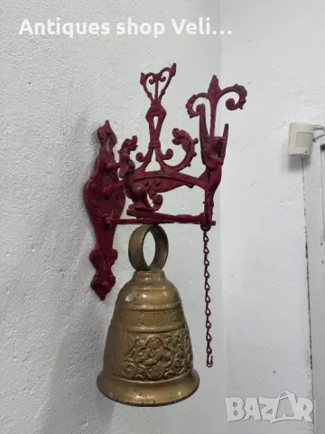 Голяма камбана за врата №6190, снимка 3 - Антикварни и старинни предмети - 48208207