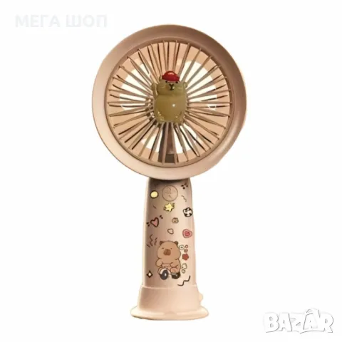 Мини вентилатор с анимационен дизайн – идеалният аксесоар за лятото!, снимка 5 - Вентилатори - 50390385