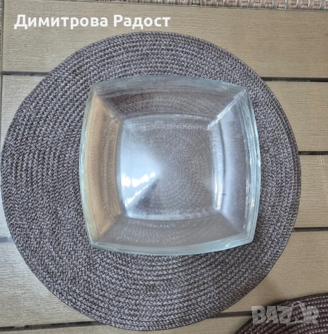 Стъклени чинии за сервиране! Състояние използвано като ново! , снимка 3 - Чинии - 51181866
