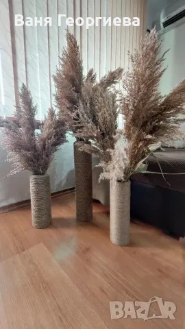 Ръчно изработени вази за сухи цветя, снимка 5 - Декорация за дома - 50341597