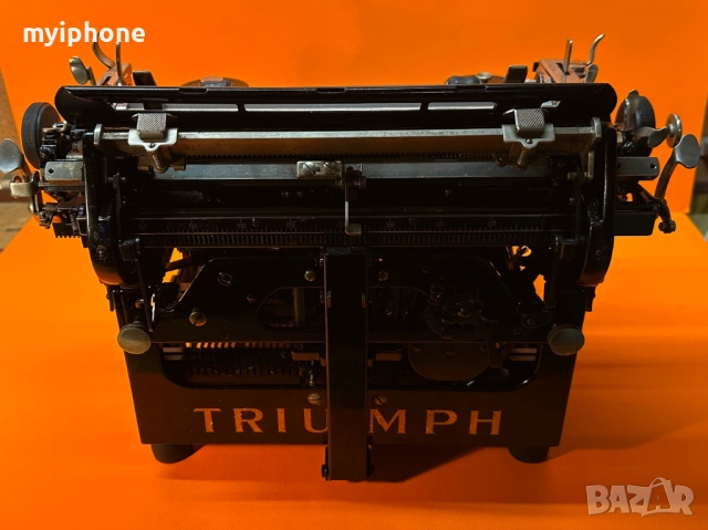 Мнго Стара Пишеща Машина TRIUMPH 10 / 1930 г. за Генерално Представителство Лео Сафиръ София , снимка 7 - Антикварни и старинни предмети - 53478494