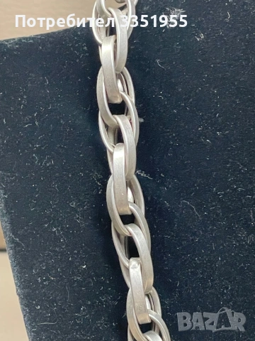 Сребърен масивен синджир , снимка 2 - Колиета, медальони, синджири - 53028173