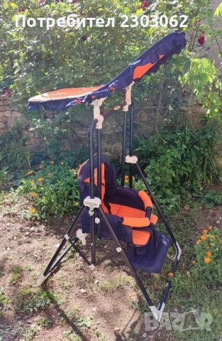 Детска люлка със стойка, снимка 5 - Градински мебели, декорация  - 51002858