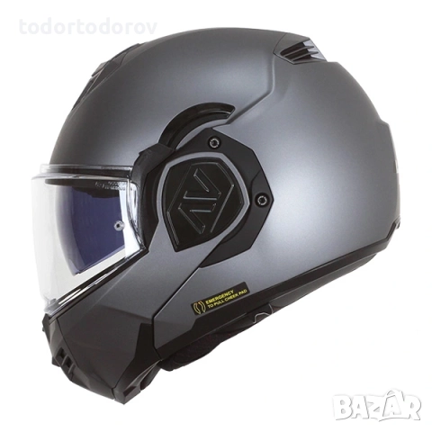 Топ Цена Отваряeмa мото Каска LS2 FF906 ADVANT 360 TITANIUM MATT,очила, снимка 3 - Аксесоари и консумативи - 51533392