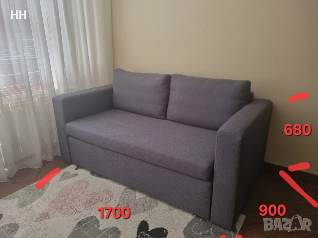 Диван 1700х900мм/ Разтегателен/ с ракла
