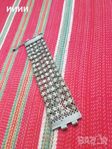 Сребърна гривна верижка възрожденска , снимка 3 - Антикварни и старинни предмети - 53212252