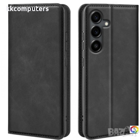 Samsung Galaxy S25 FE Retro-skin Magnetic Кожен Калъф и Протектор