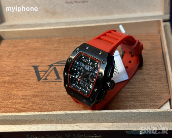  Луксозен Мъжки Часовник OLEVS , снимка 10 - Мъжки - 53434342