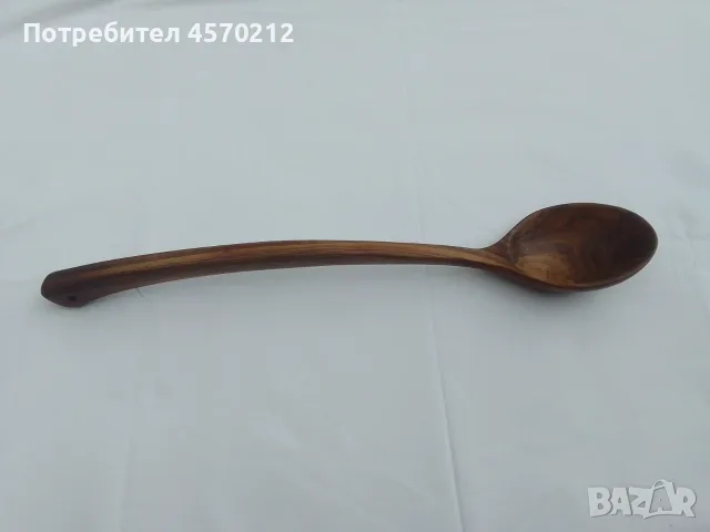 Голяма дървена лъжица. Дървена лъжица нова. Дървена лъжица черпак от дърво, снимка 14 - Прибори за хранене, готвене и сервиране - 56194265