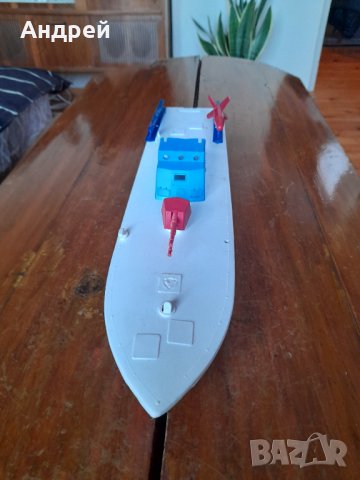 Стара играчка лодка,катер #10, снимка 2 - Антикварни и старинни предмети - 39554446