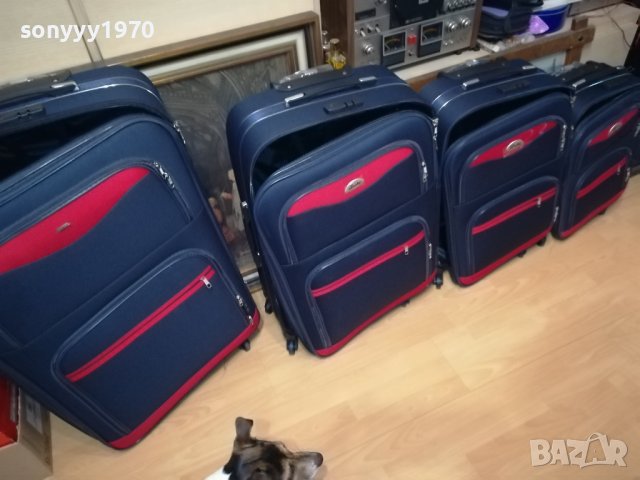 4 КУФАРА-НОВИ С КОЛЕЛЦА-ТЕКСТИЛ 1308231653, снимка 4 - Куфари - 41843855