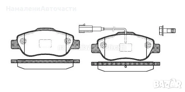 77364477 1100.11 Fiat 500 предни накладки
