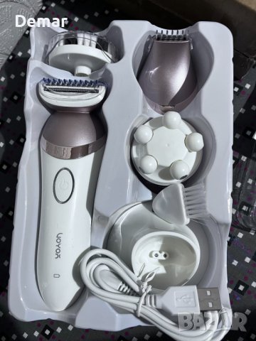 VOYOR Дамски тример за жени Бикини самобръсначка 4в1 Безжична, снимка 9 - Тримери - 41971614