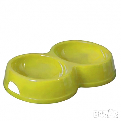 Двойна купичка за голямо куче. Купички за кучта. Синя, зелена, жълта купичка за куче. Голяма купичка, снимка 4 - За кучета - 33339650