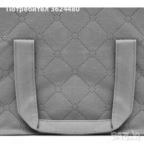 Сив органайзер с прозрачна част за съхранение на дрехи 3284, снимка 7 - Други стоки за дома - 39989054