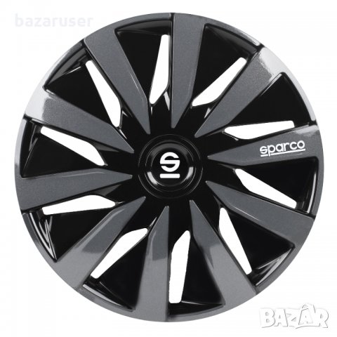 Нов К-т Тасове за Джанти 15" Sparco PC1591BKGR Черно/Сиво - 60.20 лв., снимка 4 - Аксесоари и консумативи - 32723844