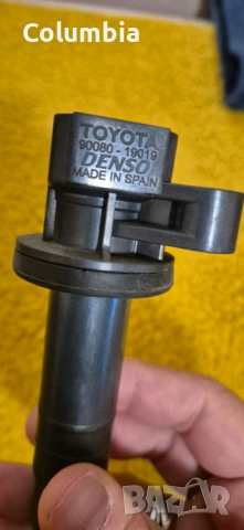 Запалителна бобина TOYOTA COROLLA VERSO 1.8 vvti, 129 к.с Denso 90080-19019, снимка 2 - Части - 53447386