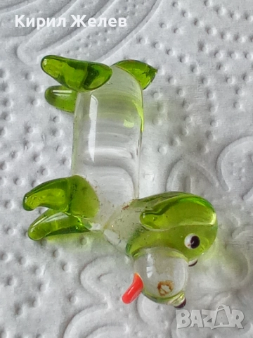 Фигурка на дакел от духано стъкло 20444, снимка 7 - Колекции - 52717640