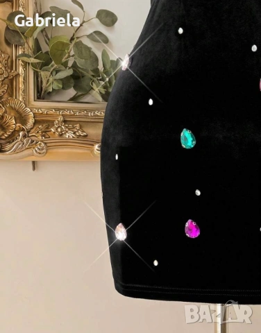 Рокля кадифе, снимка 4 - Рокли - 53005315