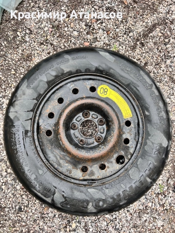 Резервна гума за патерица за Шевролет каптива. 155.90R16.  Централен отвор 70.2 