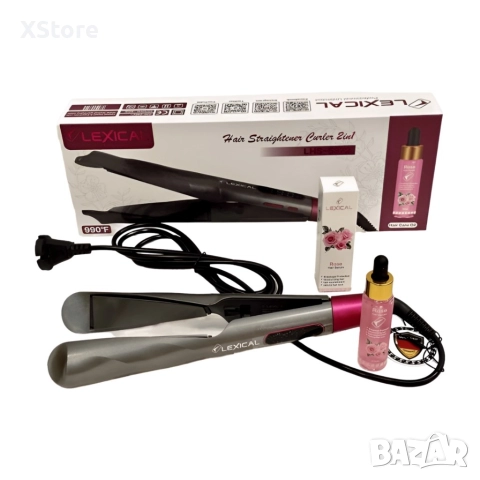 Преса за коса 2в1 Lexical, снимка 3 - Преси за коса - 52594933